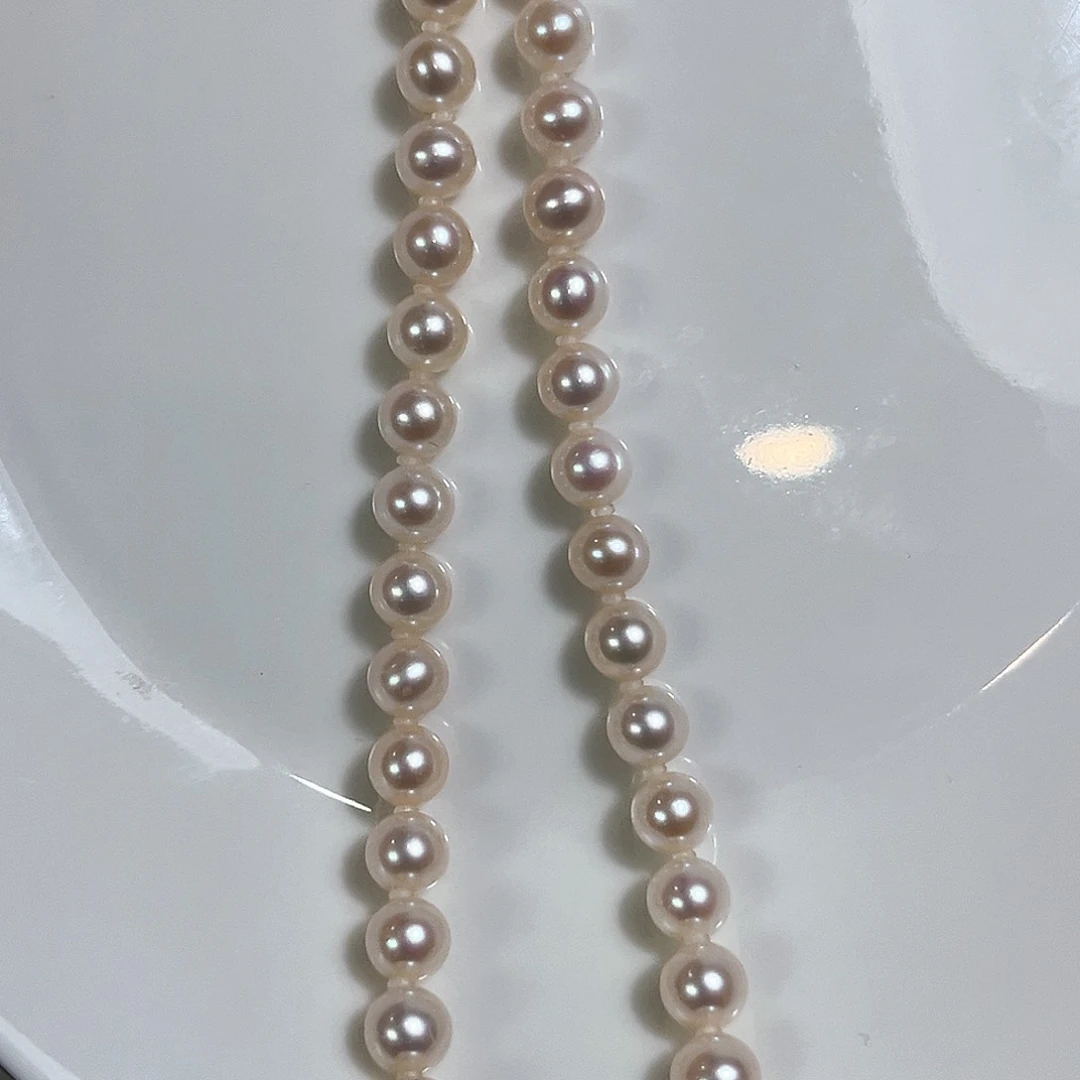 淡水珍珠银S925镶嵌颈饰