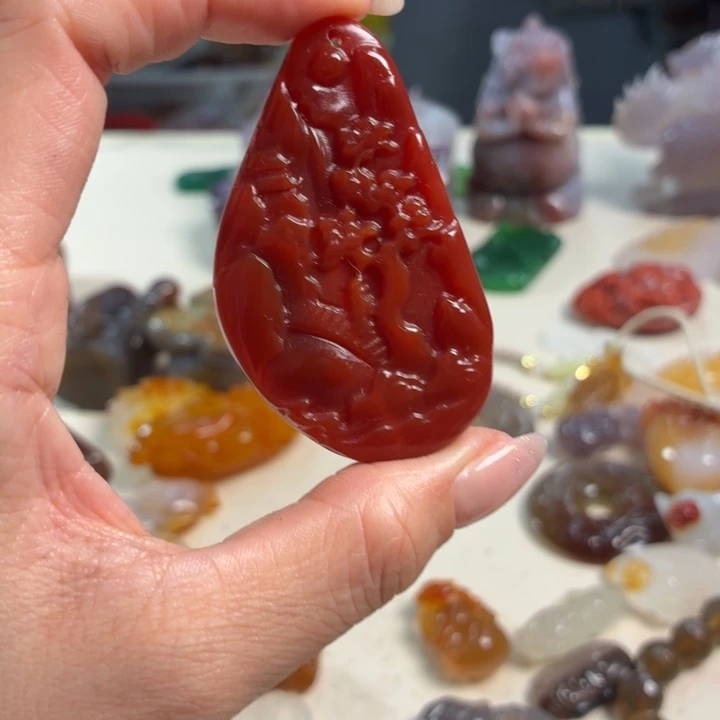 玛瑙/玉髓未镶嵌吊坠(不含链)