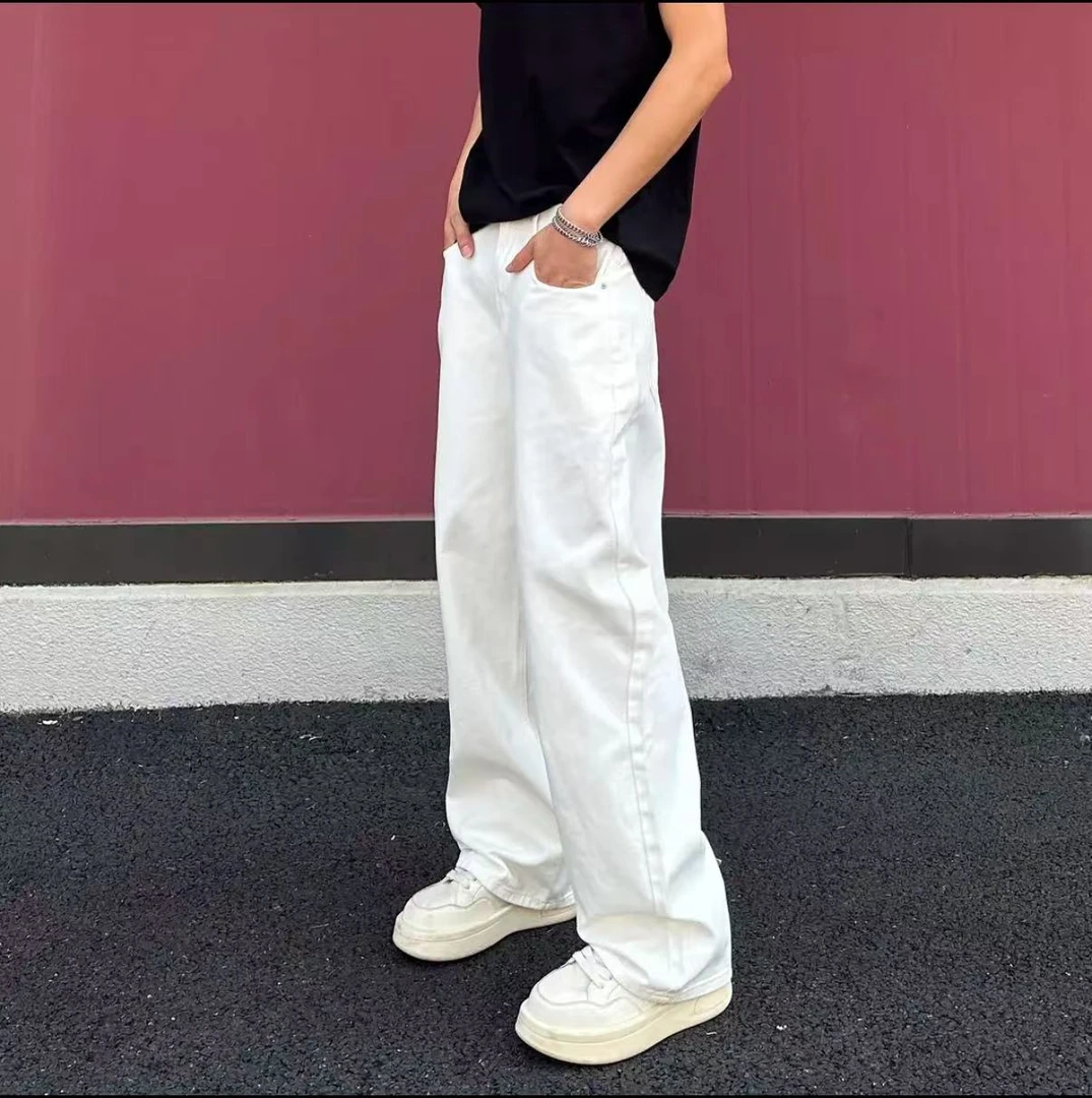 春季新款运动潮流中式国风男女同款宽松百搭显瘦休闲直筒裤子XX