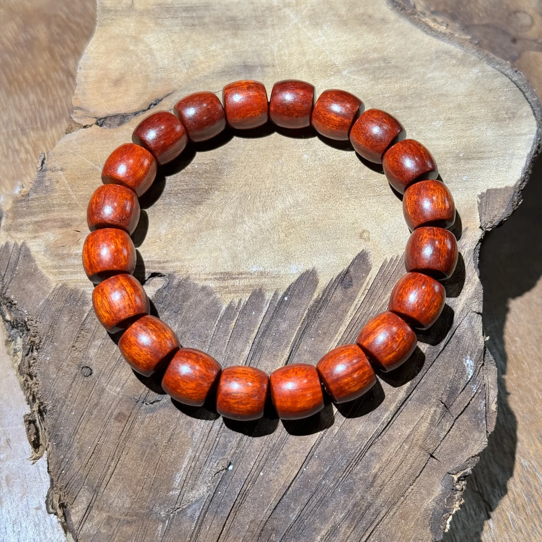 K351小叶紫檀1.0桶珠 单圈（无礼盒）