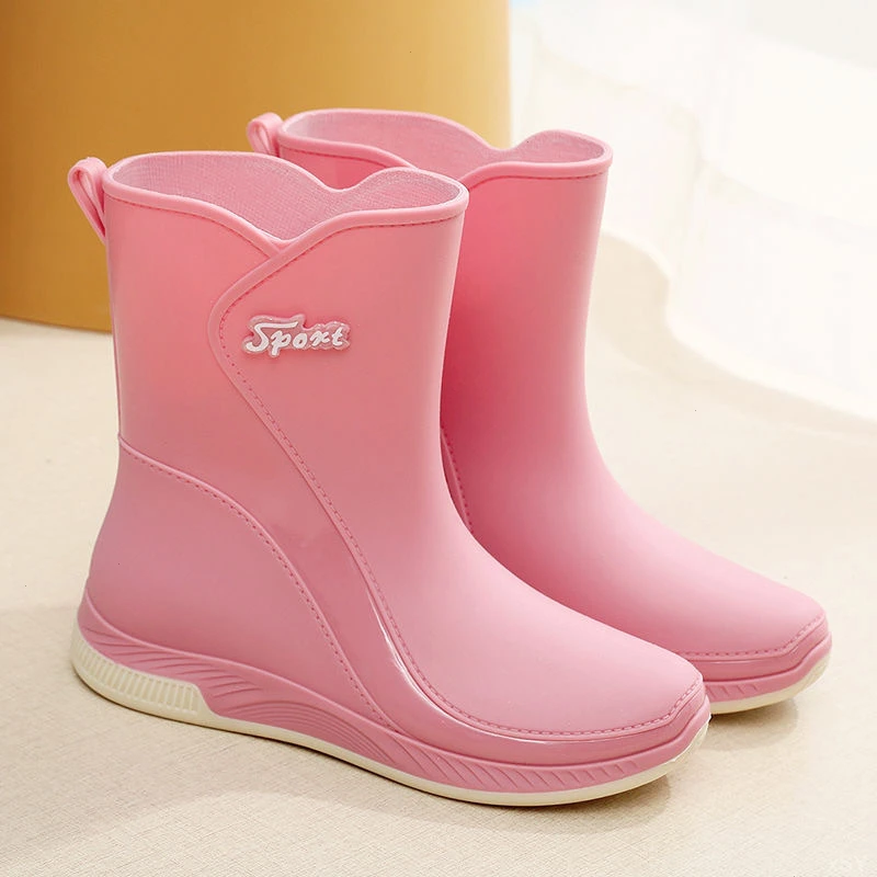 时尚雨鞋女款防滑短中筒雨靴女士软底轻便耐磨防水鞋外穿胶鞋新款