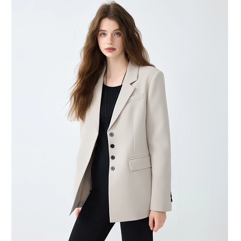 质感通勤西服2025秋季新款时尚百搭气质显瘦韩版设计师款西装外套