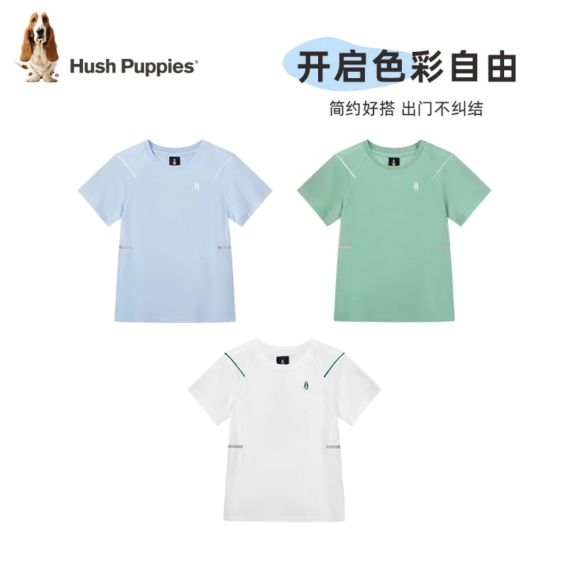 【速干T恤】暇步士童装2025男童吸湿透气活力短袖圆领衫运动儿童