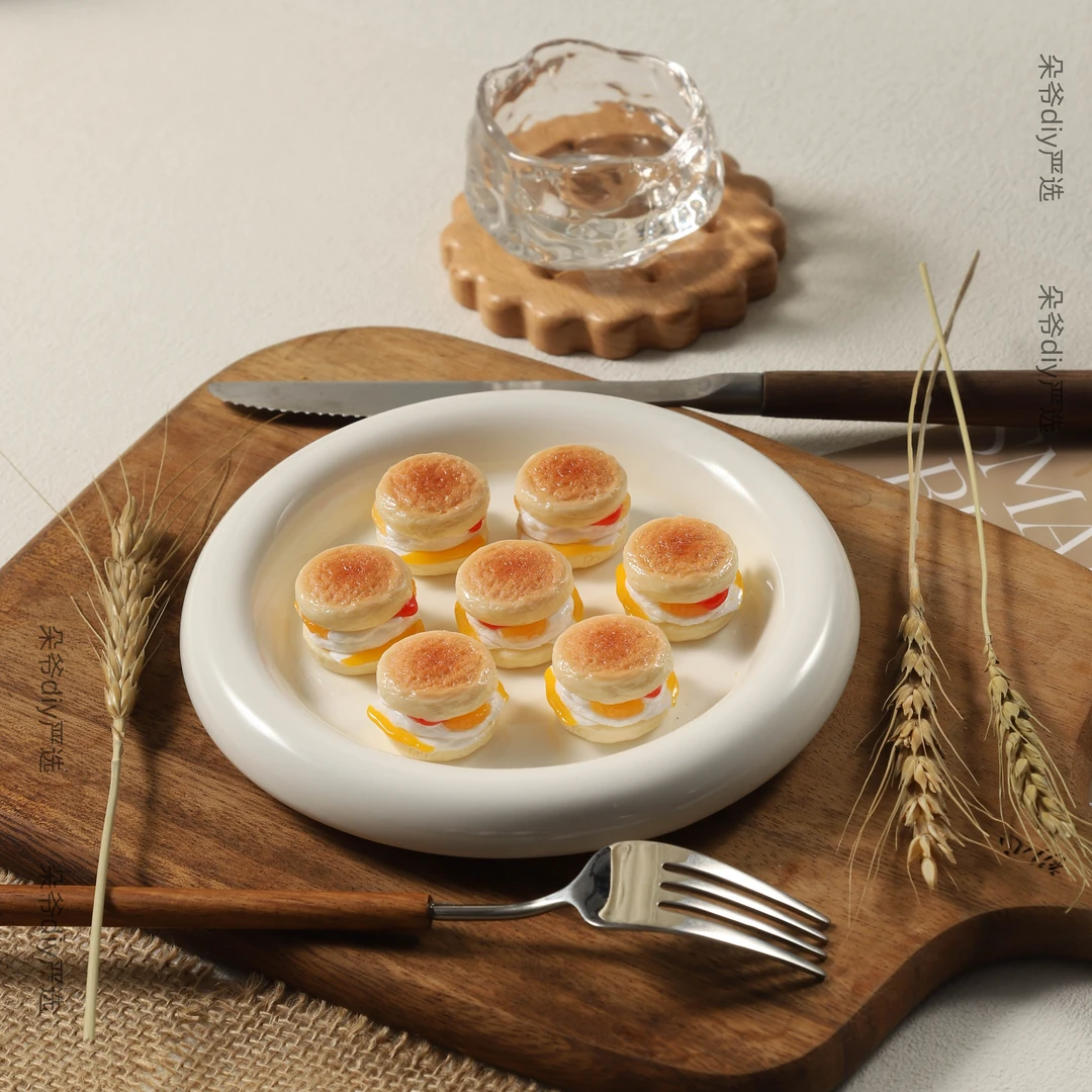 DUOYE/朵爷定制吉士蛋麦满分【现HUO】diy树脂食玩手工树脂配件摆件