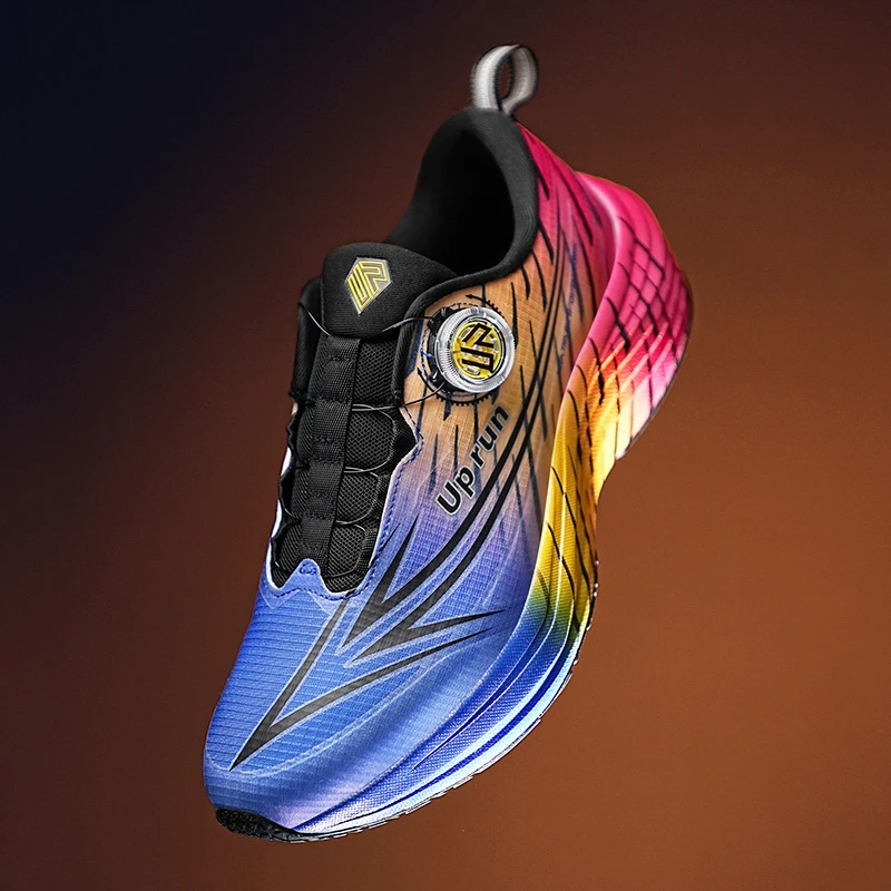 Up run新款旋转扣时尚减震训练碳板休闲专业跑鞋运动跑鞋