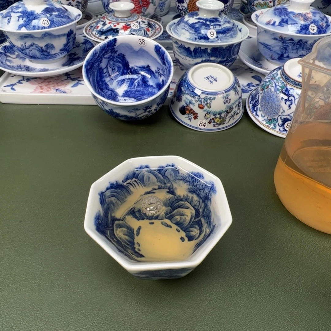 陶瓷景德镇纯手工纯手绘茶具木木86