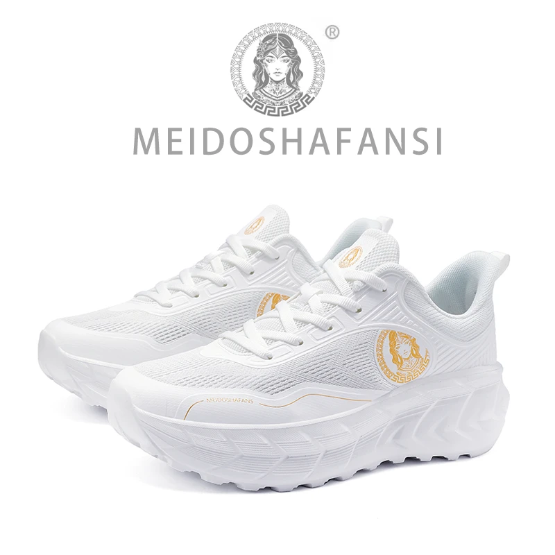 MEIDOSHAFANSI/美杜沙梵斯时尚透气增高交叉绑带运动休闲鞋-605