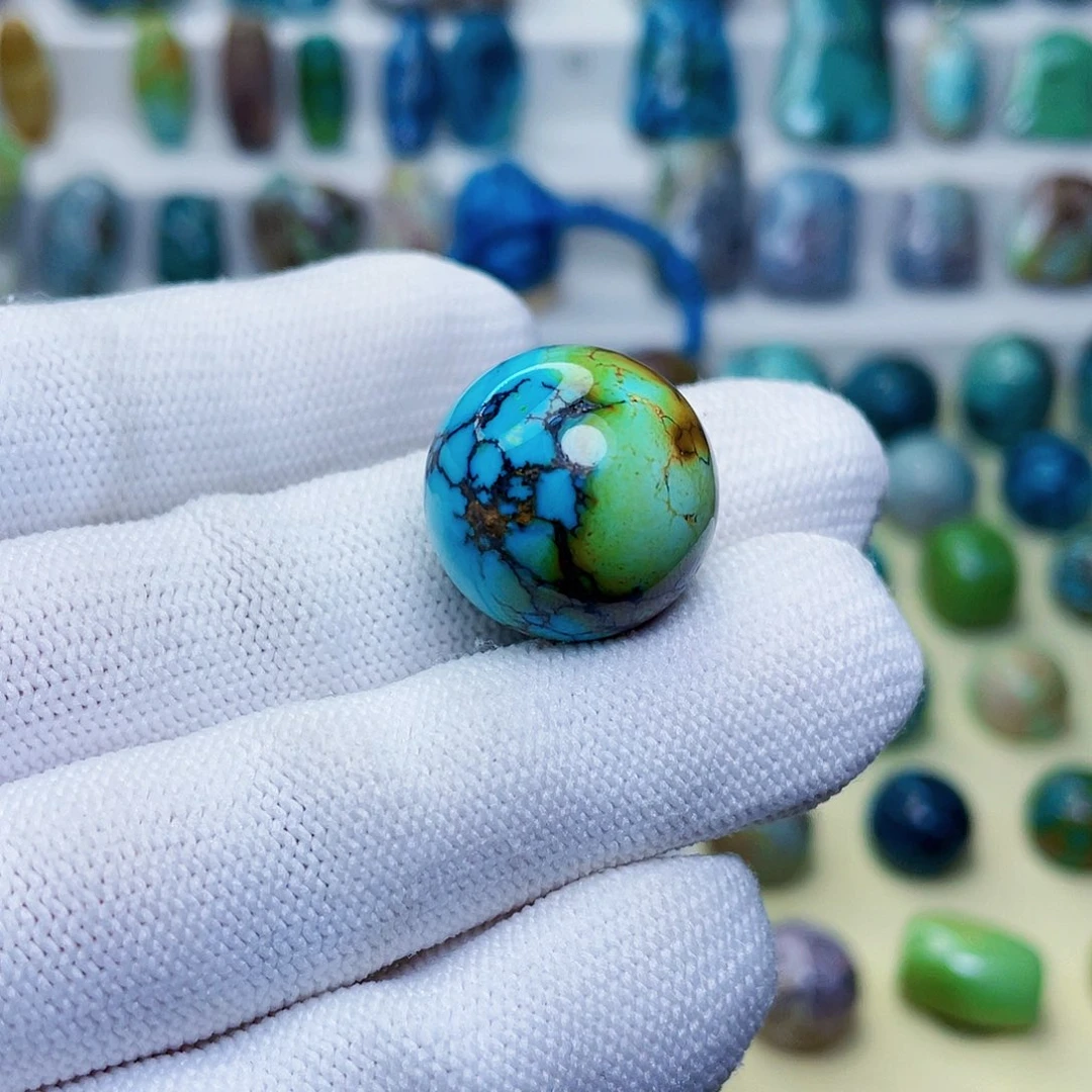 绿松石未镶嵌圆珠20