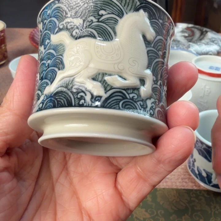 陶手绘微瑕手工陶瓷