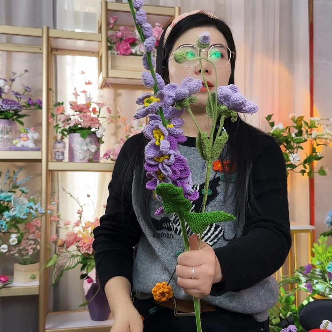 纯手工钩织钩织花束