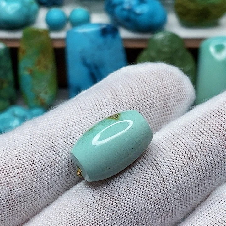 绿松石未镶嵌天然原矿 地大质检