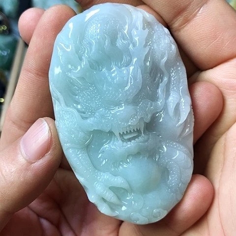 颈饰未镶嵌翡翠福豆豆珠宝翡翠颈饰
