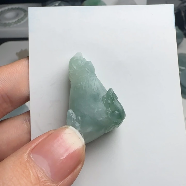 定制翡翠未镶嵌天然缅甸翡翠钱袋子