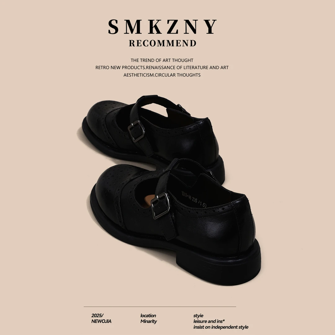 玛丽珍小皮鞋女2025新款秋季女鞋百搭头层牛皮软底单鞋真皮乐福鞋