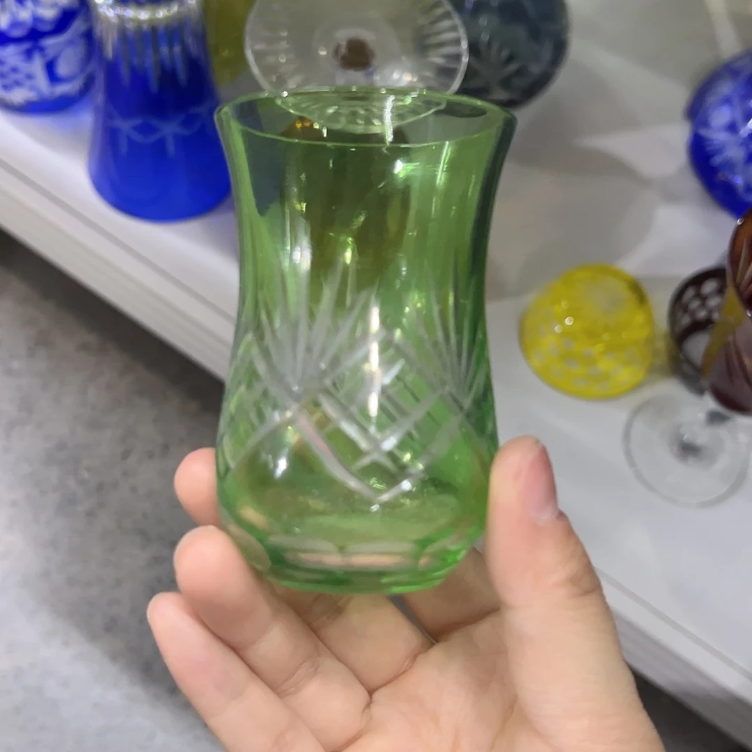 平底款水晶玻璃微瑕一个