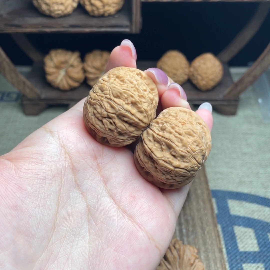 合***黄文玩核桃吊坠37乾隆磨