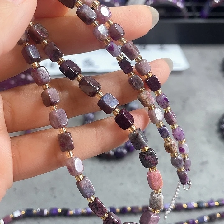 苏纪石（舒俱来）银S925镶嵌颈饰