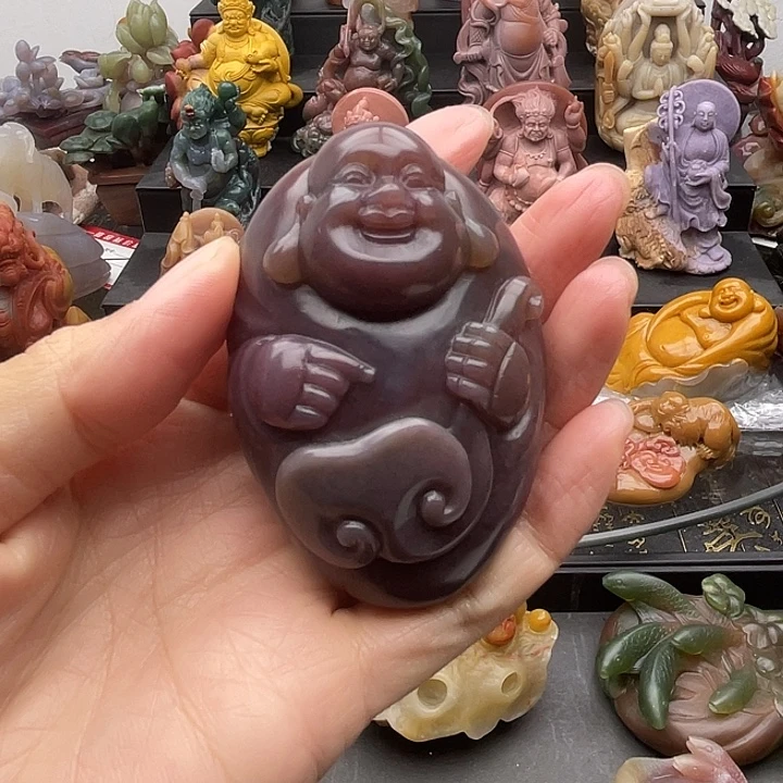 石英质玉未镶嵌手把件