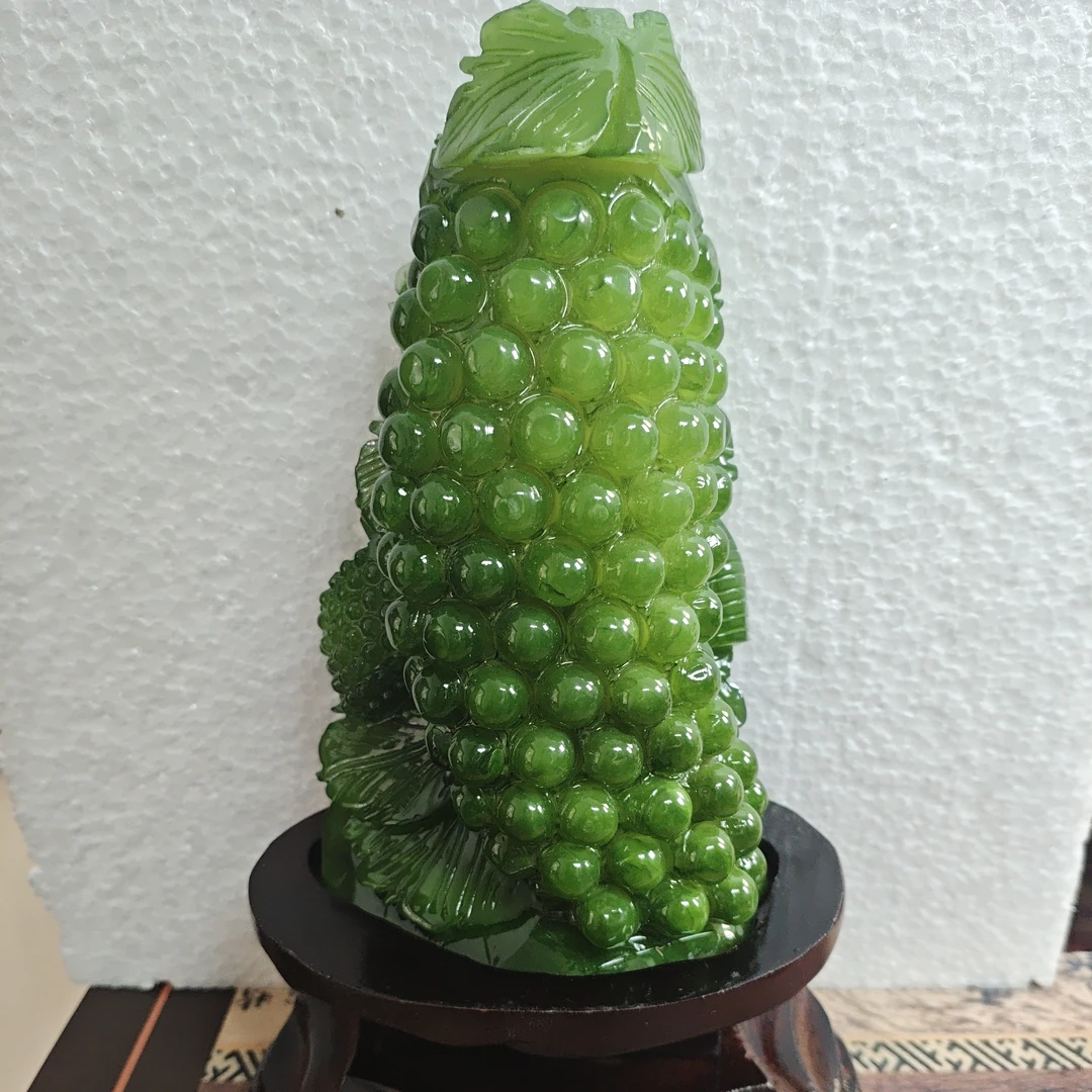 玉岫岩料手工雕刻摆件居家装饰送礼一物一图947