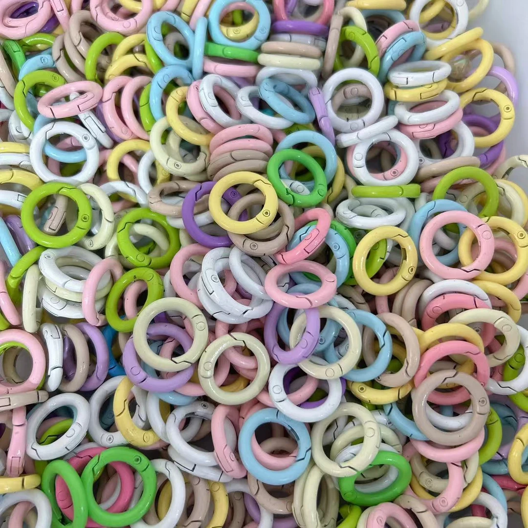 【单色2.5弹簧扣】彩色烤漆弹簧扣金属开口手机链包挂绳卡片挂环配