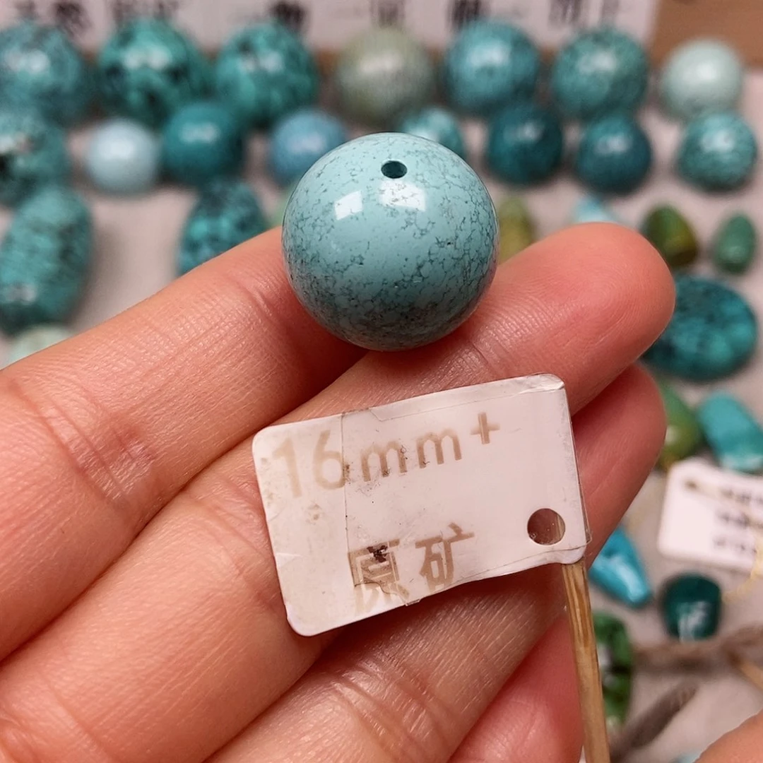 未镶嵌绿松石珠宝半成品