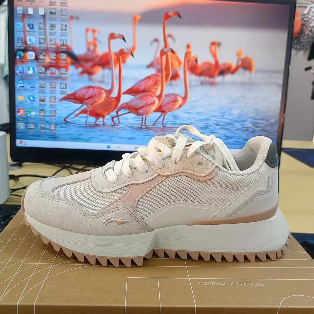 《B品以直播展示为准》鞋左脚氧化（X576)李宁女子运动鞋AGCU114-