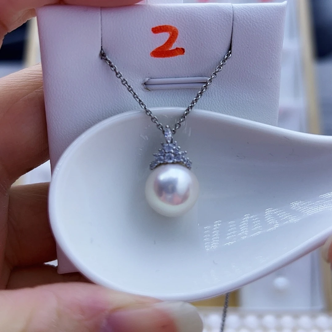 淡水珍珠颈饰银S925镶嵌