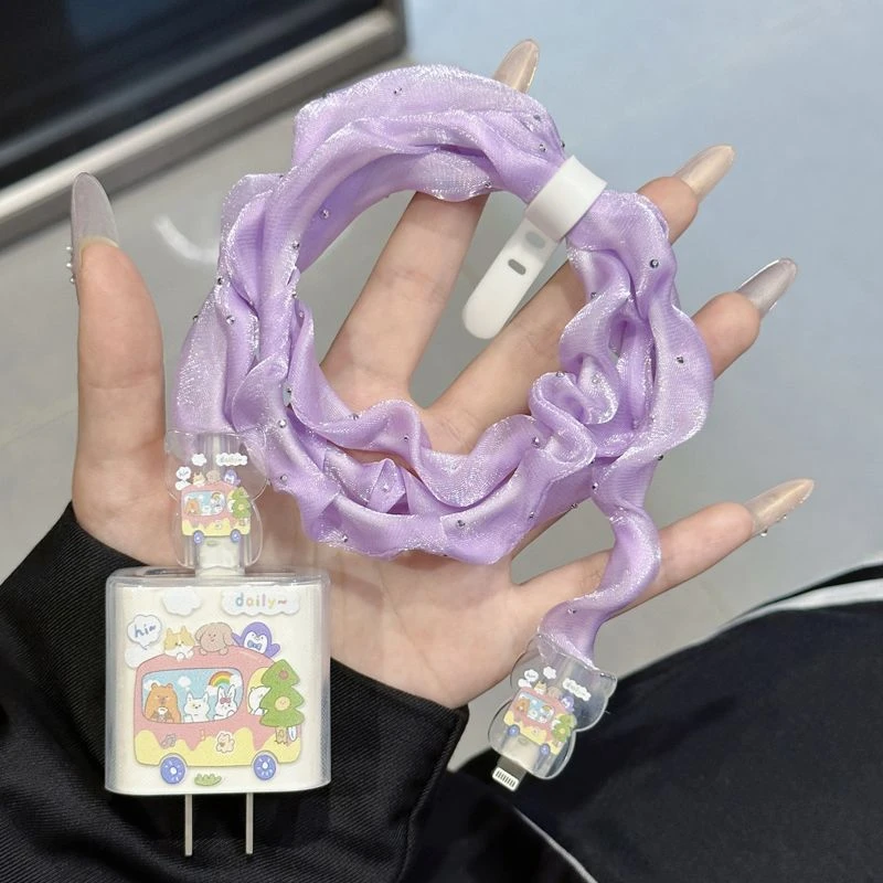 数据线保护套20w适用苹果15promax充电头16防摔软壳14 13防折断12