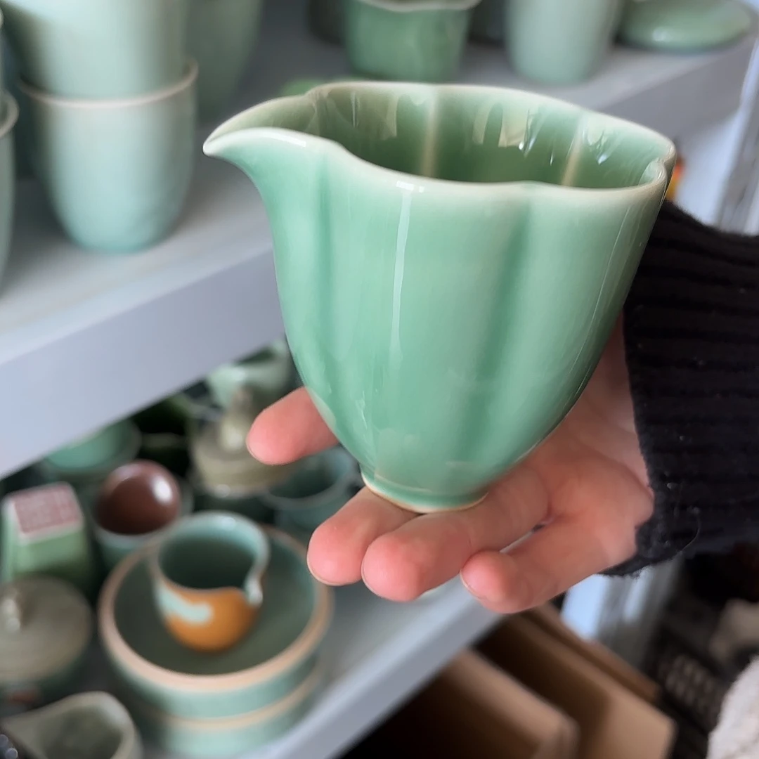 龙泉云间青瓷小米茶器