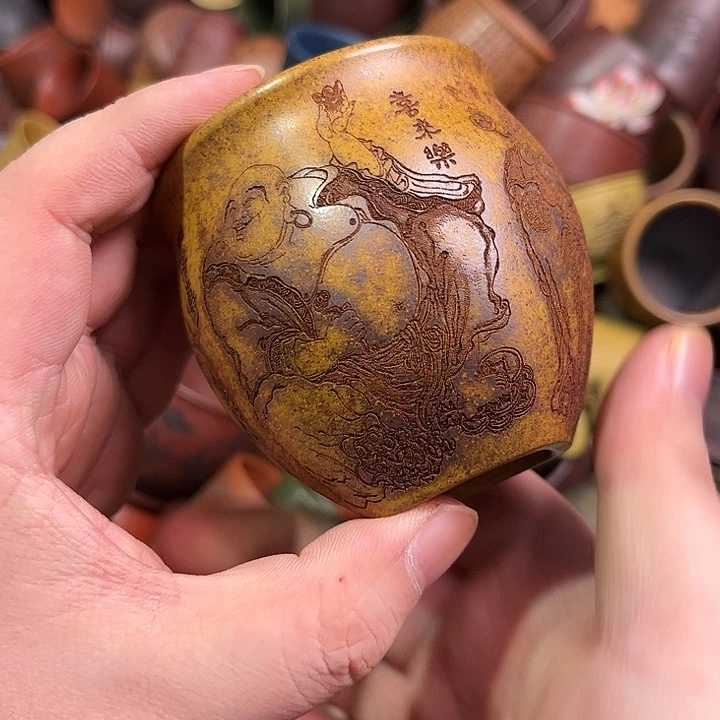 紫砂茶杯全手工紫砂主人杯