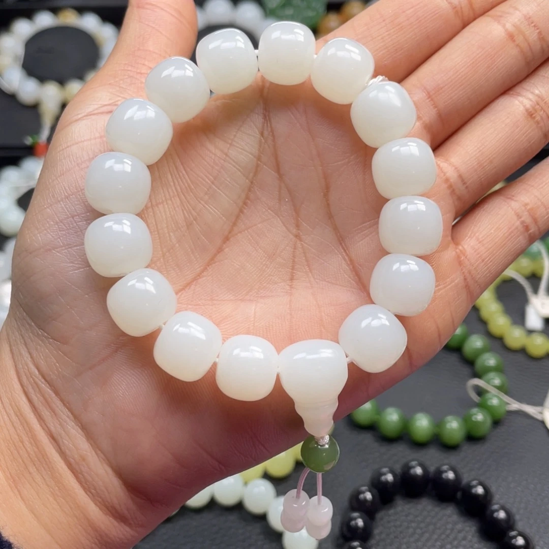 和田玉未镶嵌手链