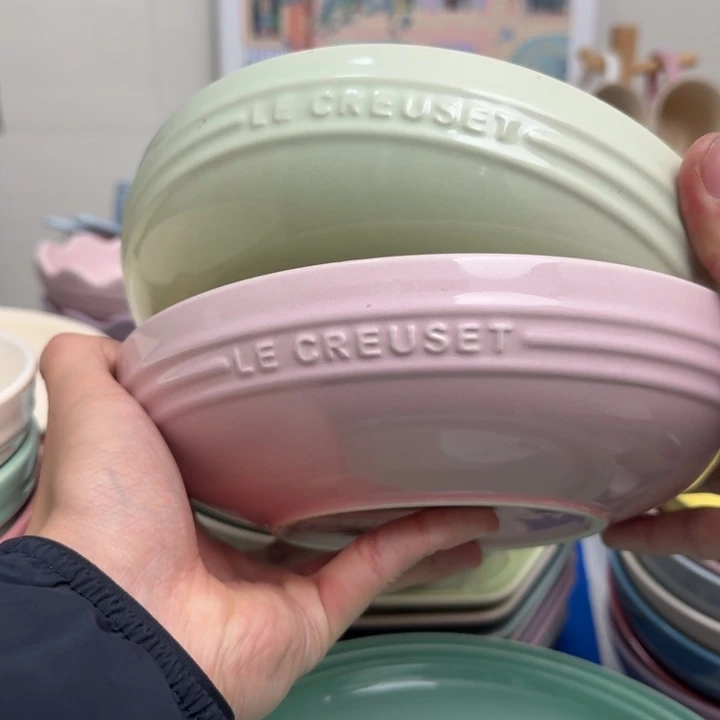 瓷片微瑕2个8英寸圆深盘