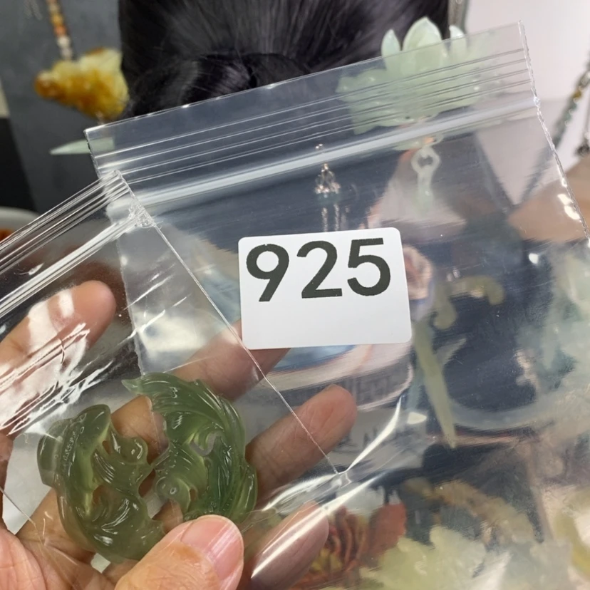 【闪购商品】岫玉发饰未镶嵌灌****手