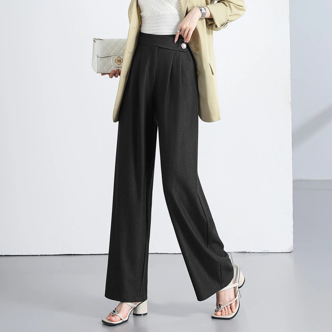 【诗语专属】EVA OUXIU/伊华欧秀休闲裤ZS-E-41-25220-YL