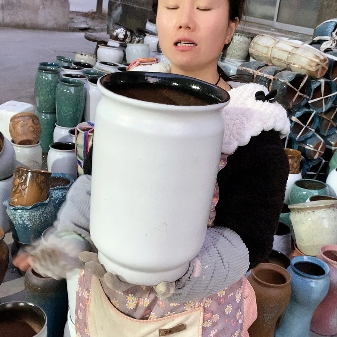 紫砂花盆正品口20高32