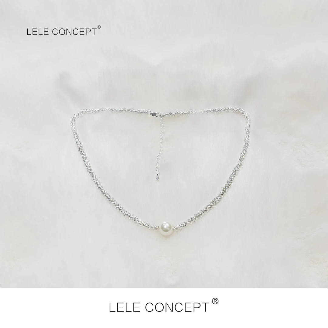 铜合金仿珍珠项链 LELE CONCEPT｜ 爆款高级感锁骨珠珠链SP0258
