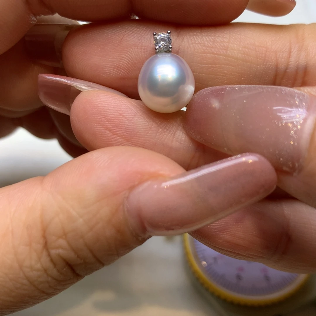 颈饰银S925镶嵌海水珍珠