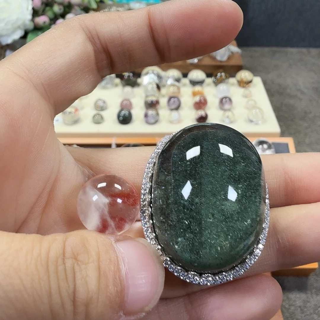 珠宝半成品银S925镶嵌水晶