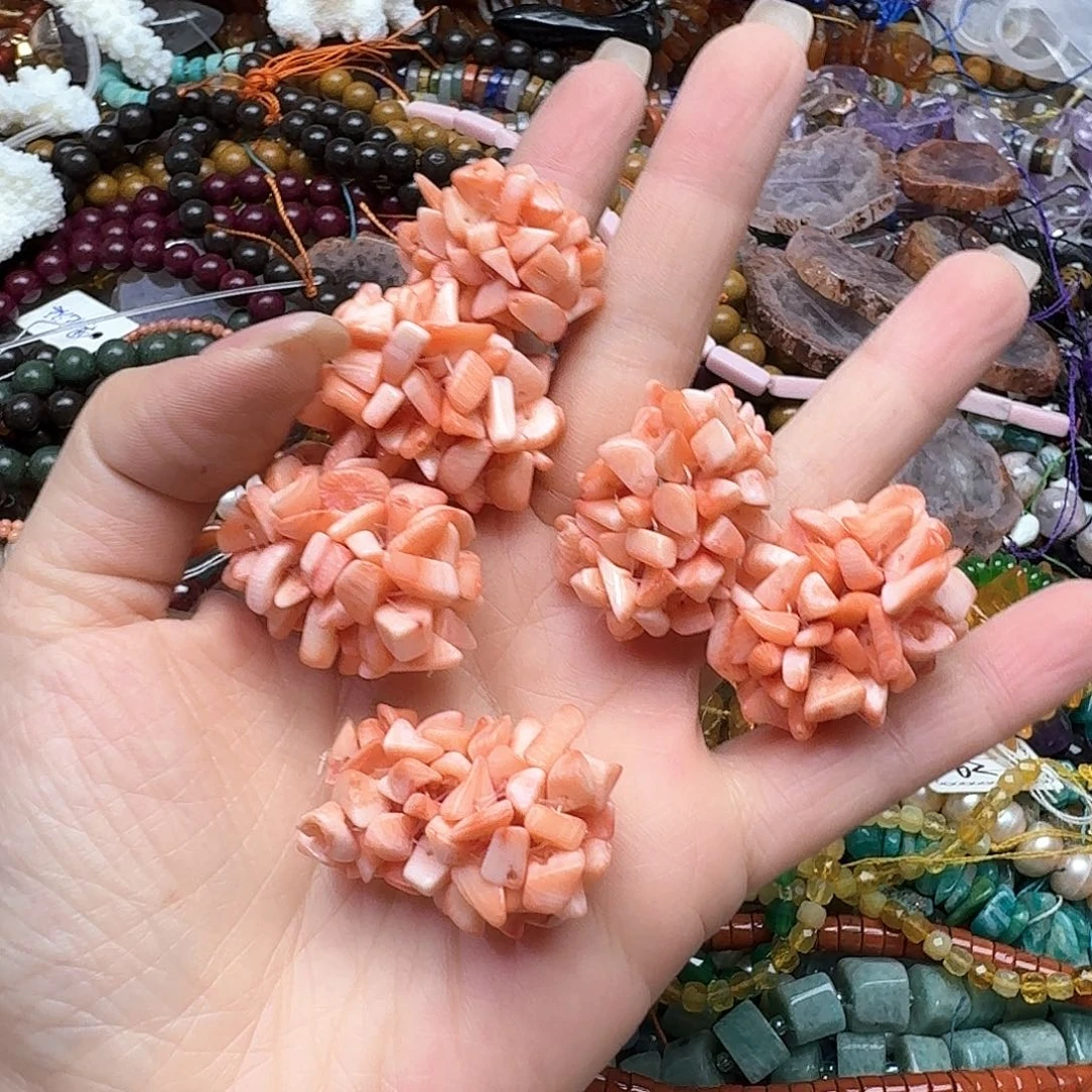 玛瑙/玉髓合金珠宝半成品一颗22x27m毛毛虫