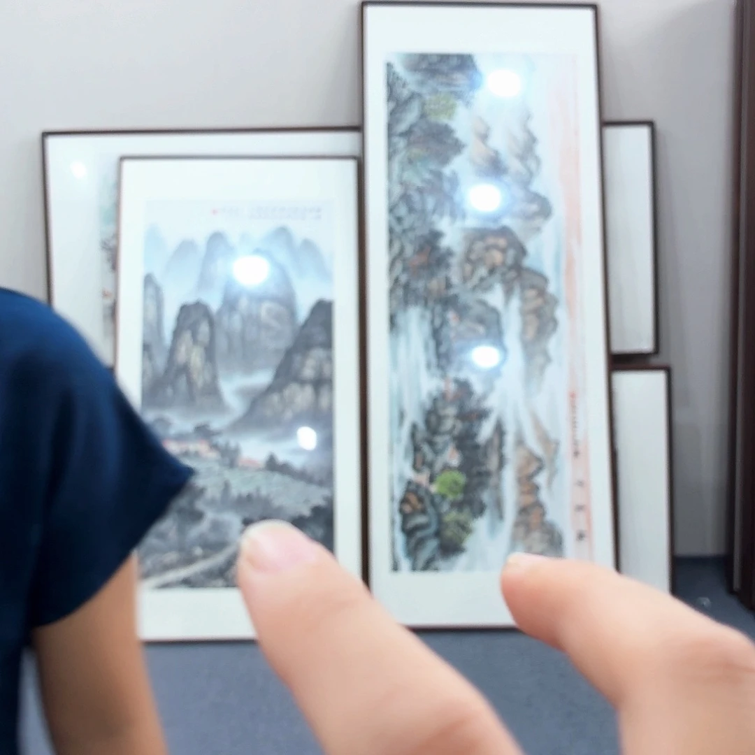*****国画手绘作品一对