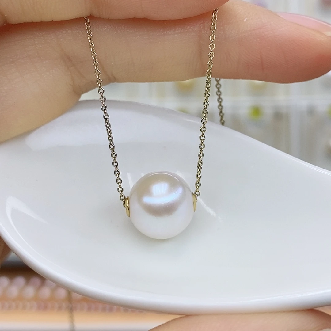 吊坠(赠链)18K金镶嵌淡水珍珠