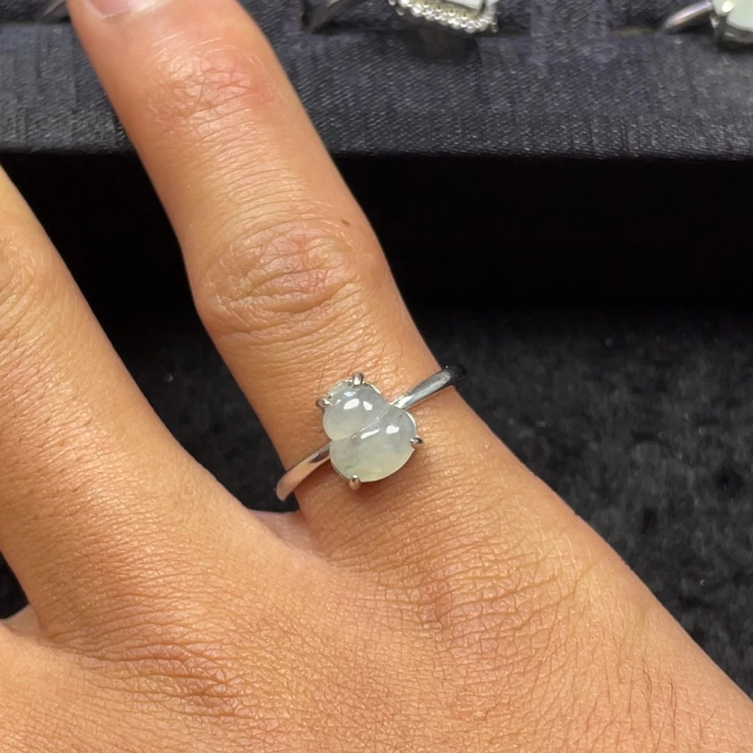 翡翠银S925镶嵌戒指