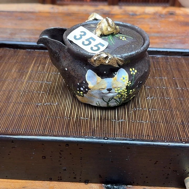 纯手工制作粗陶茶具