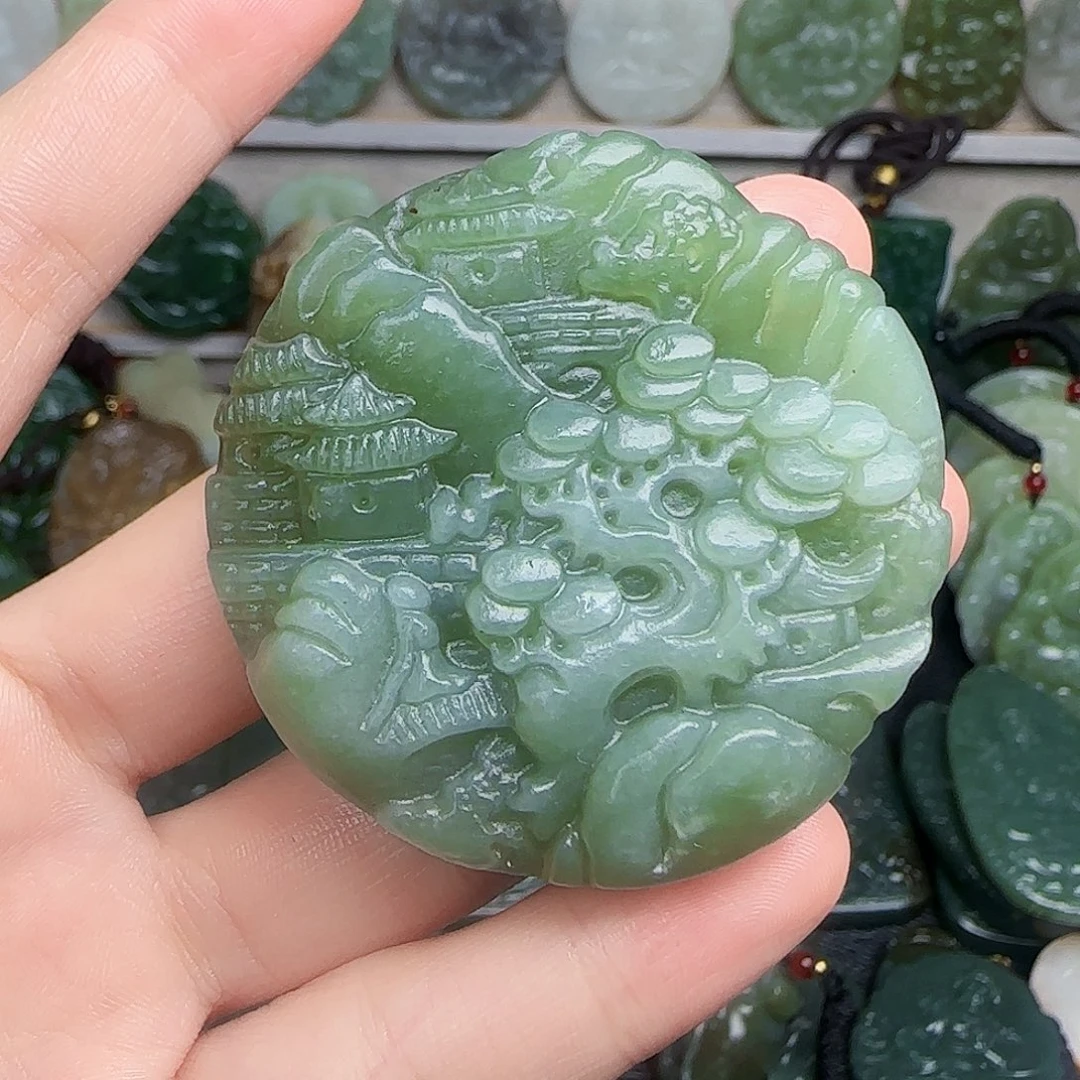 和田玉未镶嵌颈饰