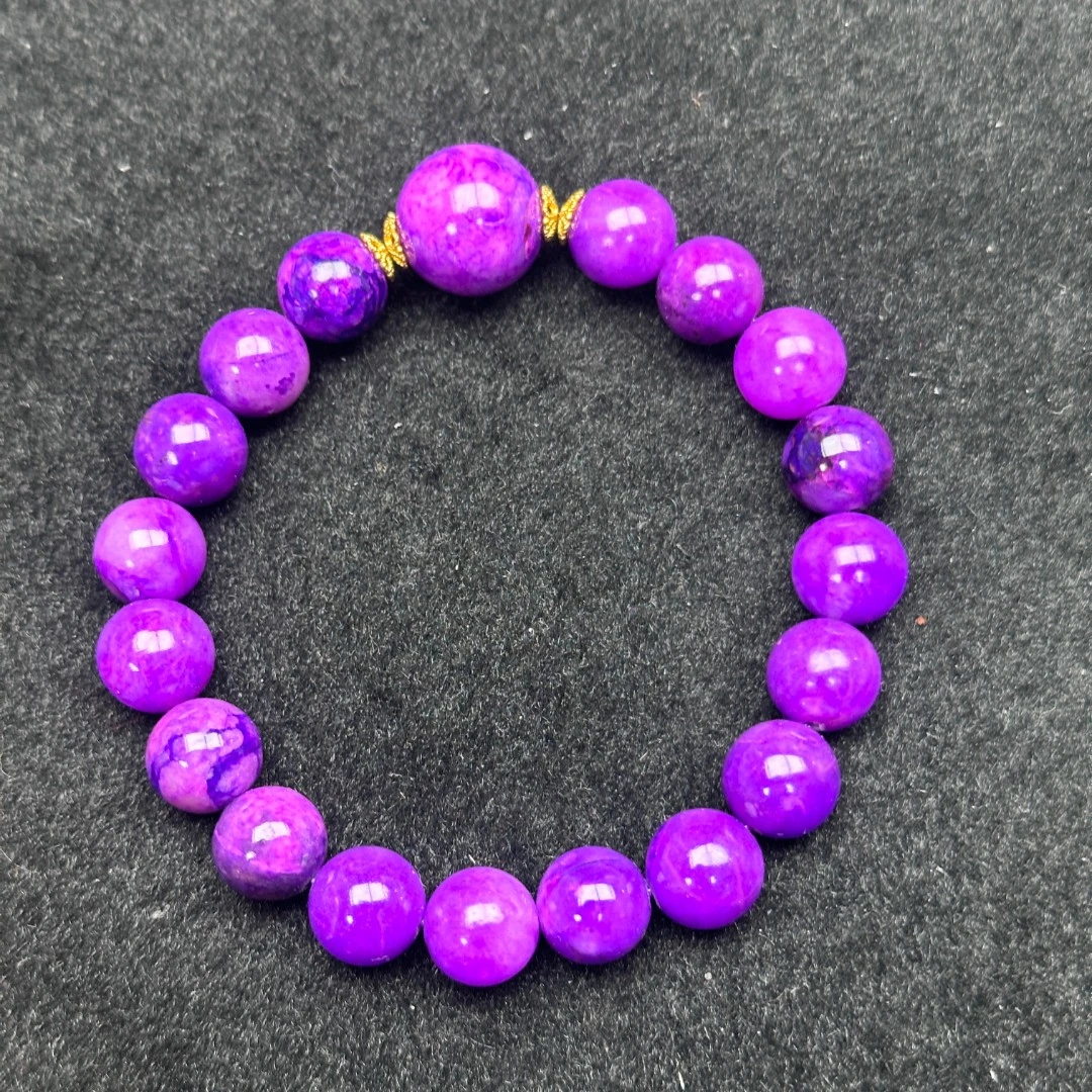 G102紫色圆珠10m手串