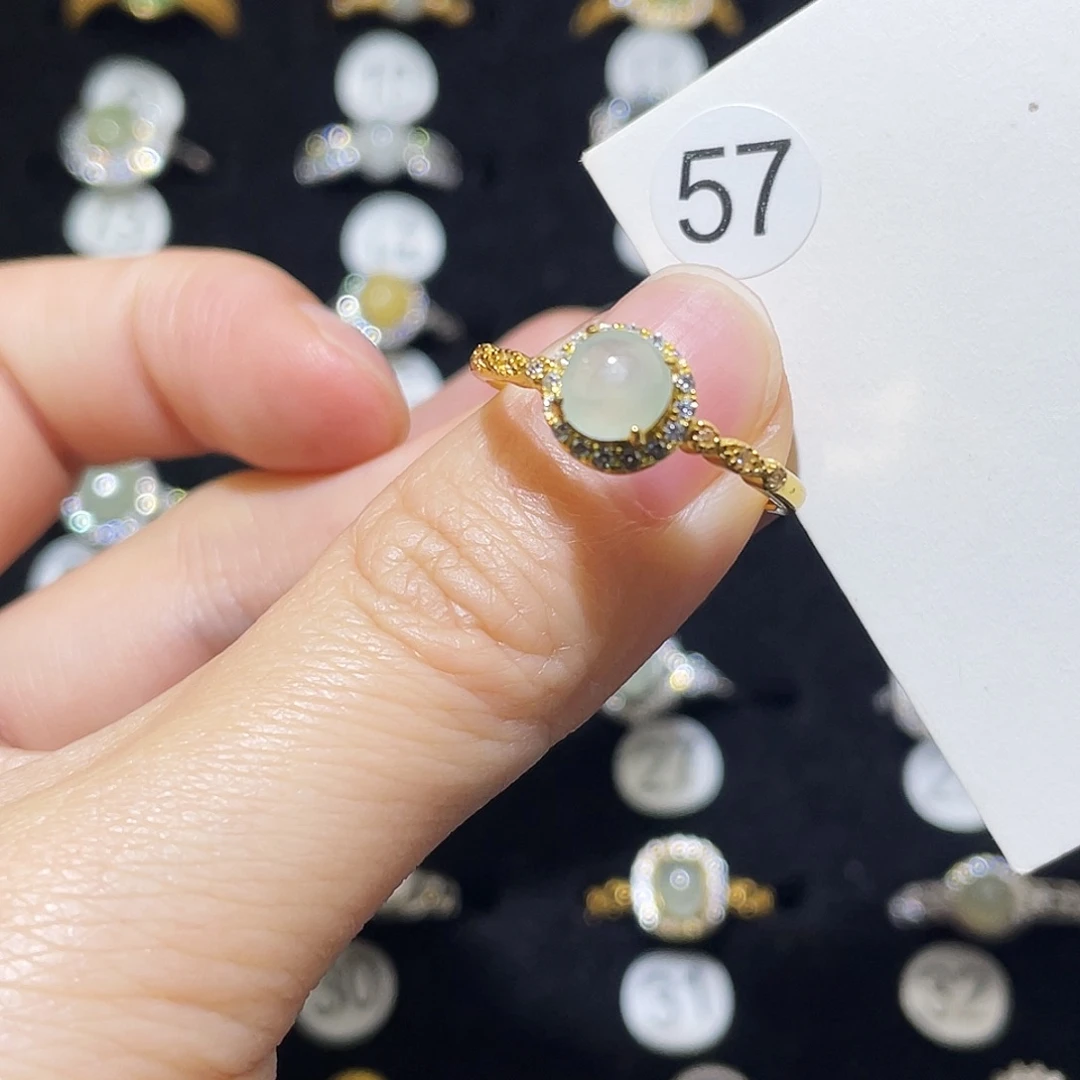 翡翠未镶嵌戒指戒指