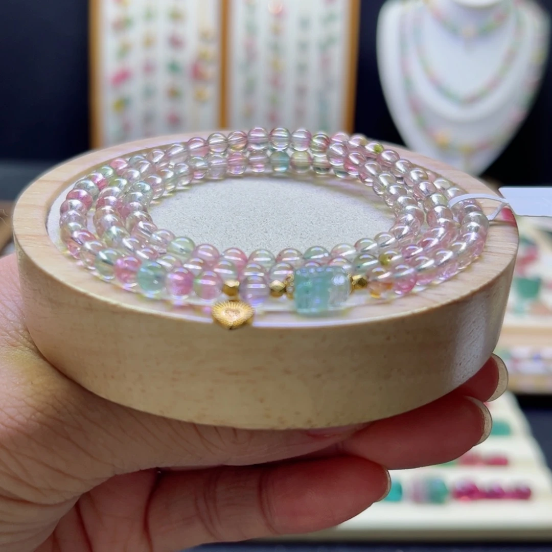 碧玺手链未镶嵌仙女瓜4.6mm