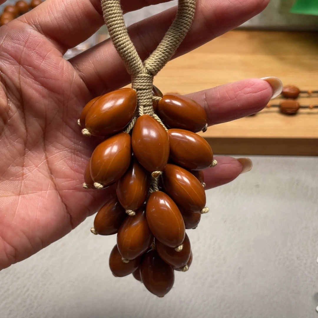 吊坠橄榄核素珠挂件