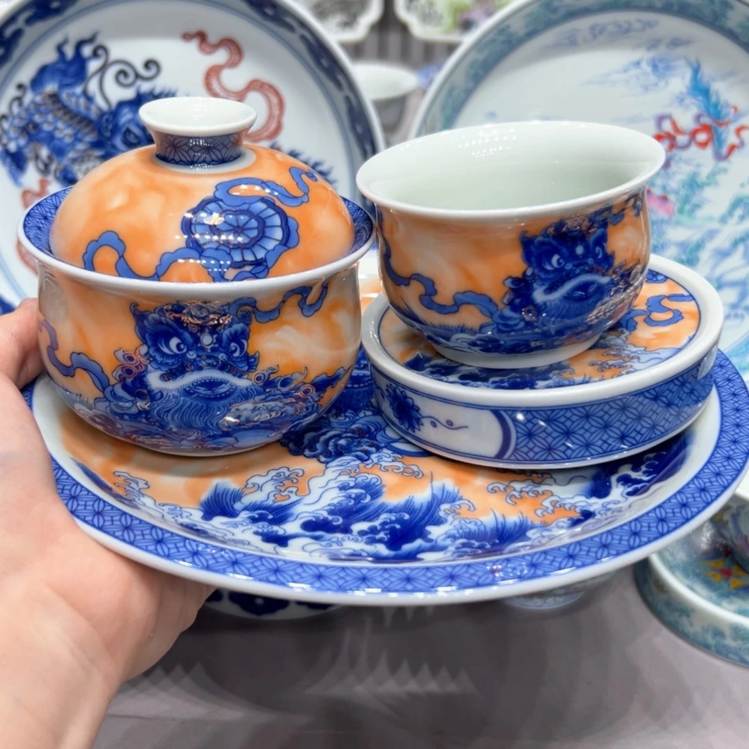 -***月摆件景德镇高端瓷器茶具