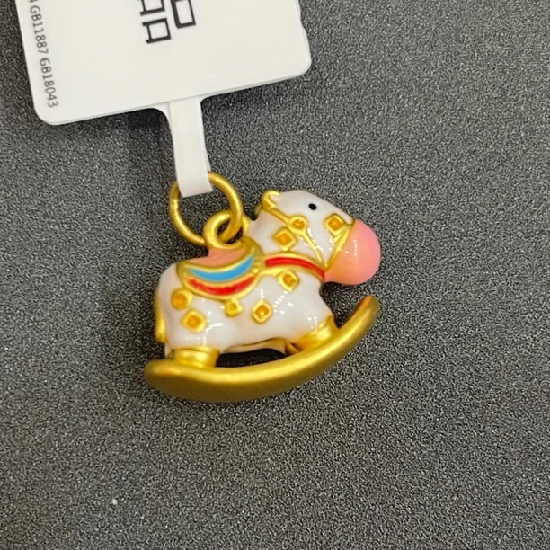 【莹莹专享】足金999 摇摇马（粉色马鞍） GP 1.33 纳金添福
